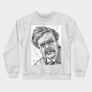 G. K. CHESTERTON ink portrait .3 Crewneck Sweatshirt